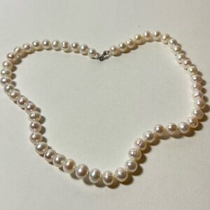 OP Cultured Pearl Strand Necklace with Sterling Silver Clasp